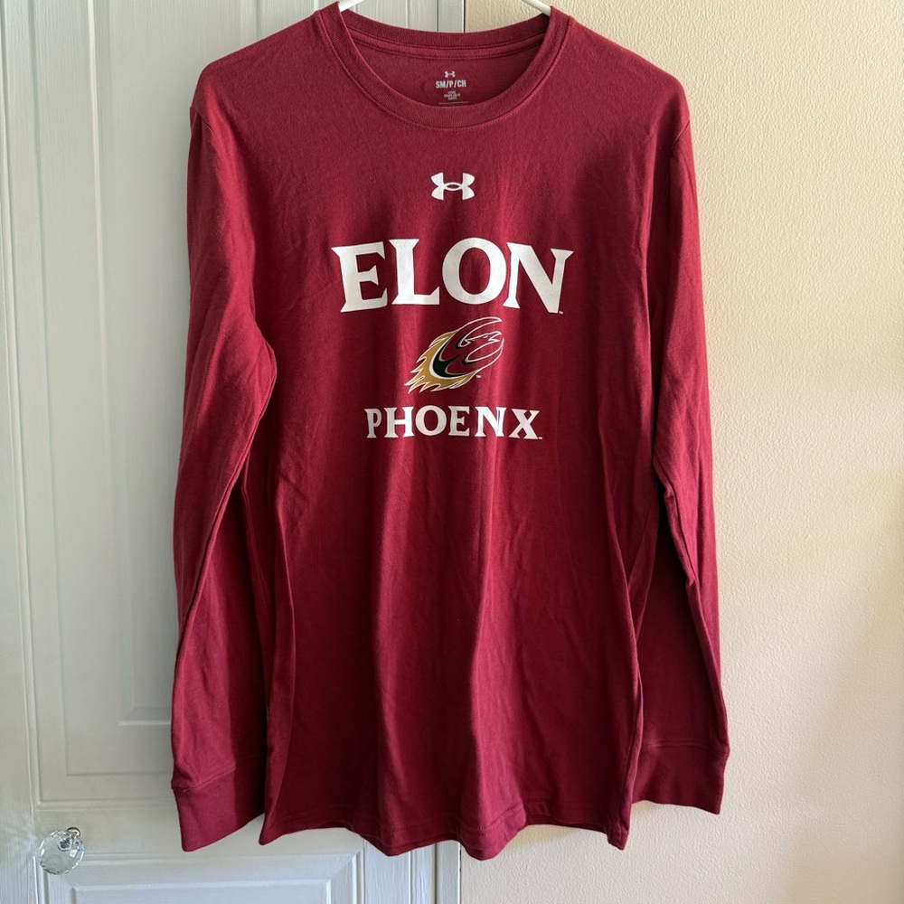 Under Armour Elon Phoenix Maroon Performance Long Sleeve‎ Tshirt Small NWOT